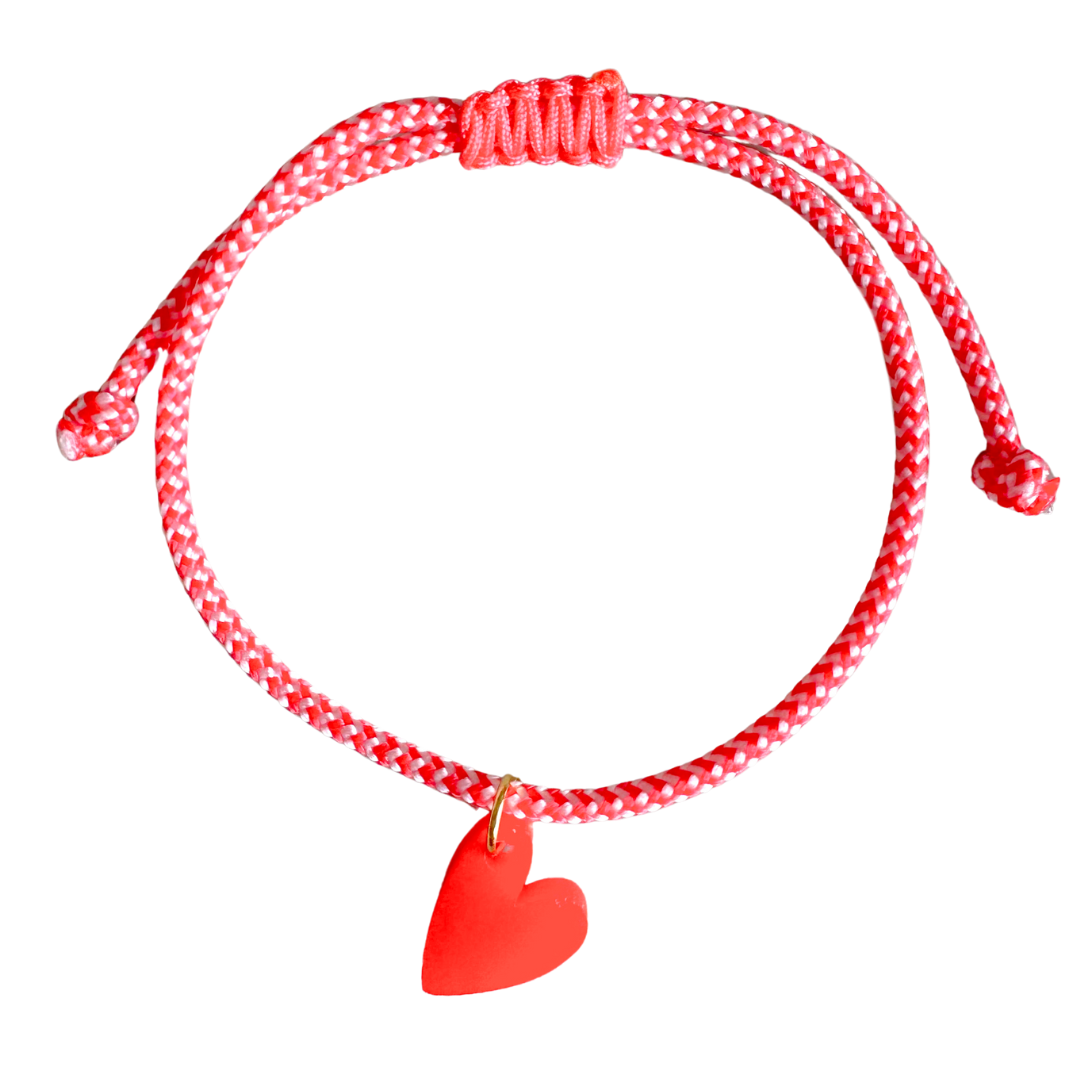 Armband Lume Charms | Herz Rot