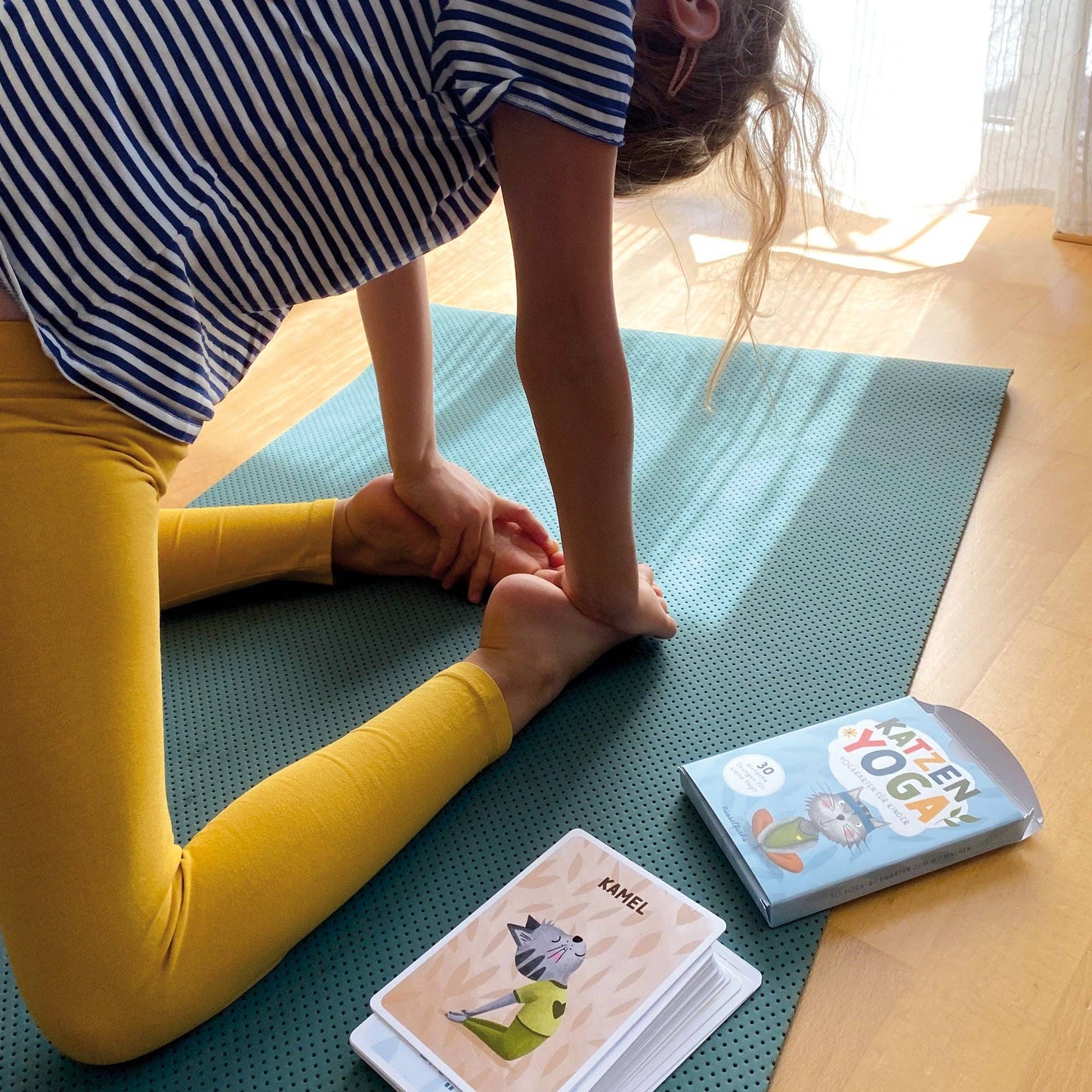 Kinderyoga Karten mit Katzen "Katzenyoga"