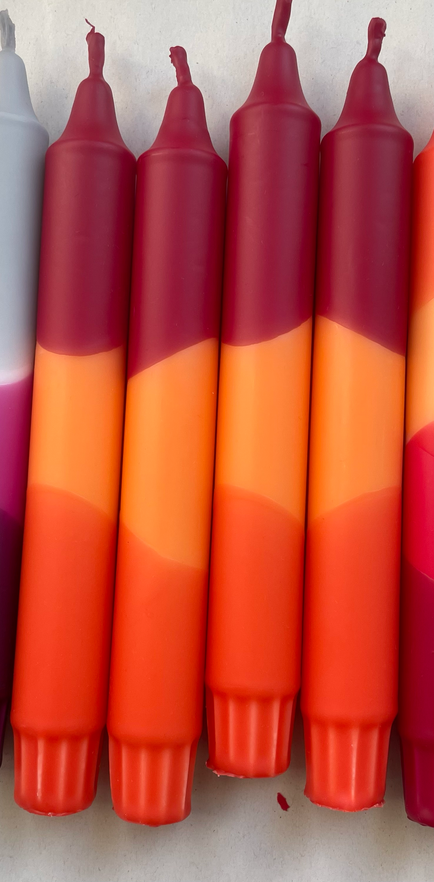 Dip Dye Kerzen | Herbst 2 | 4er Set