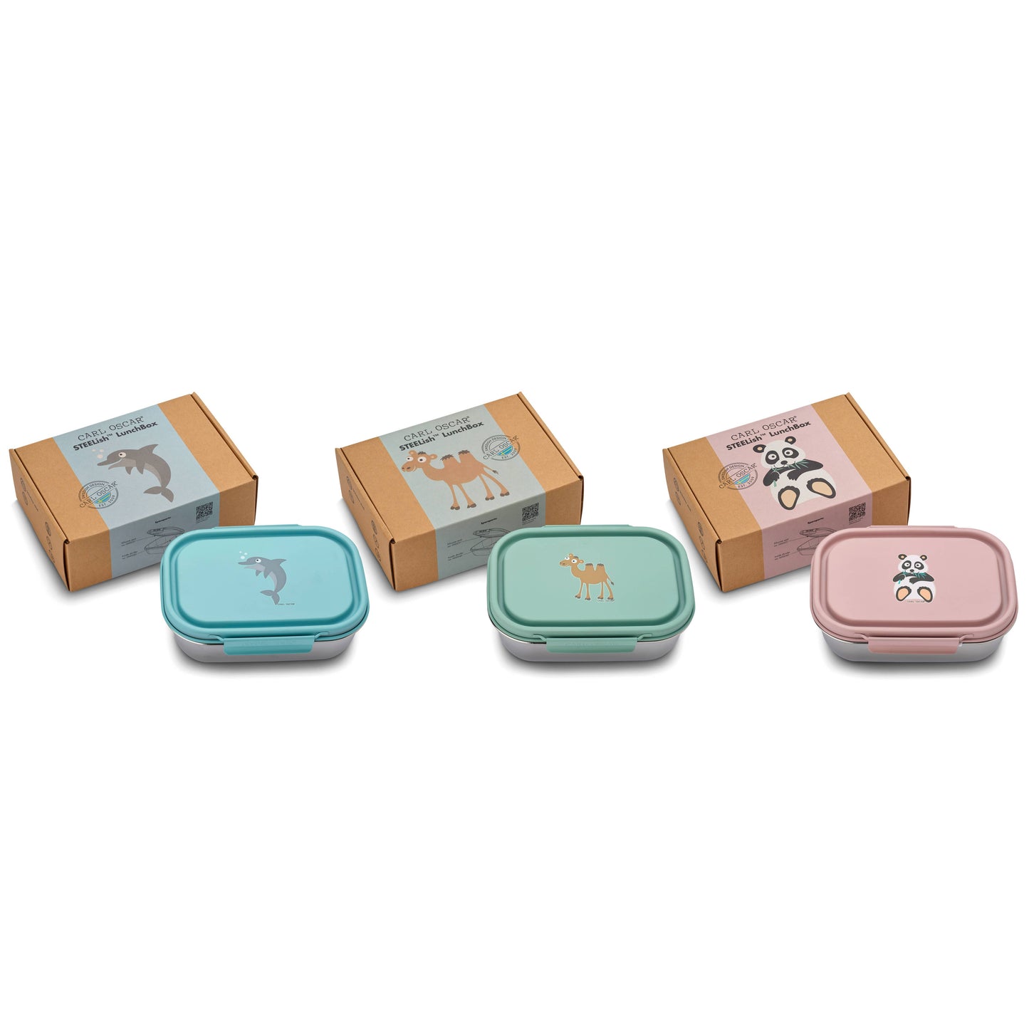 Steelish™ Lunchbox, in verschiedene Farben - Tiere