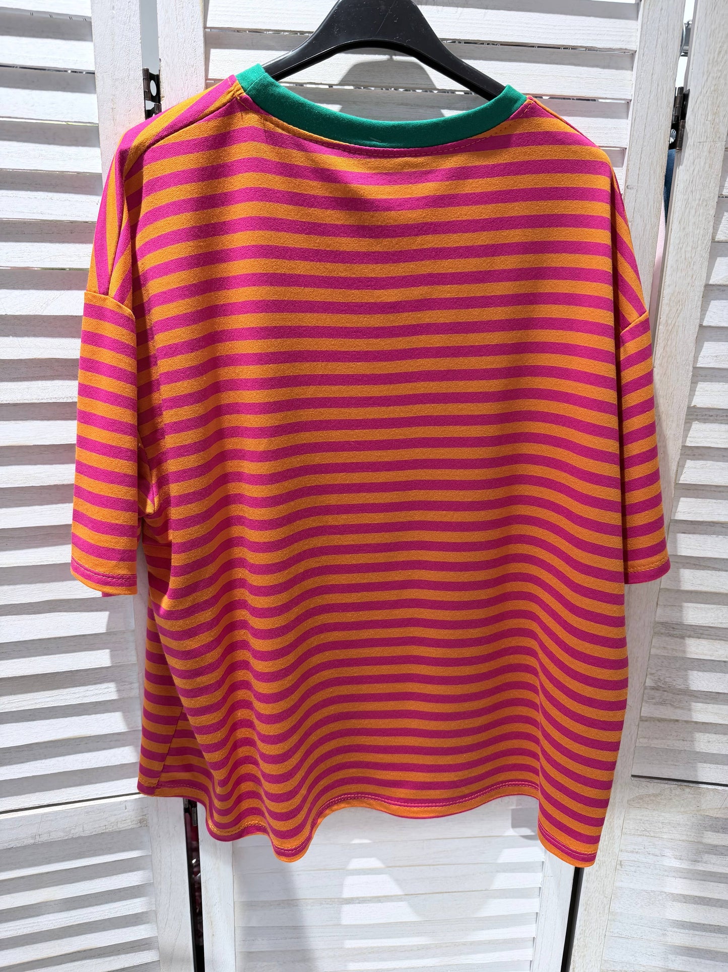 Gestreiftes T-Shirt: Orange / TU