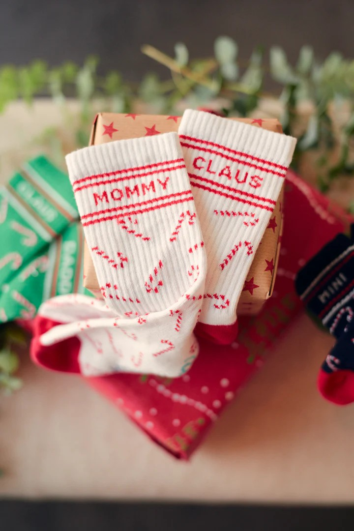 Christmas socks Mommy Claus