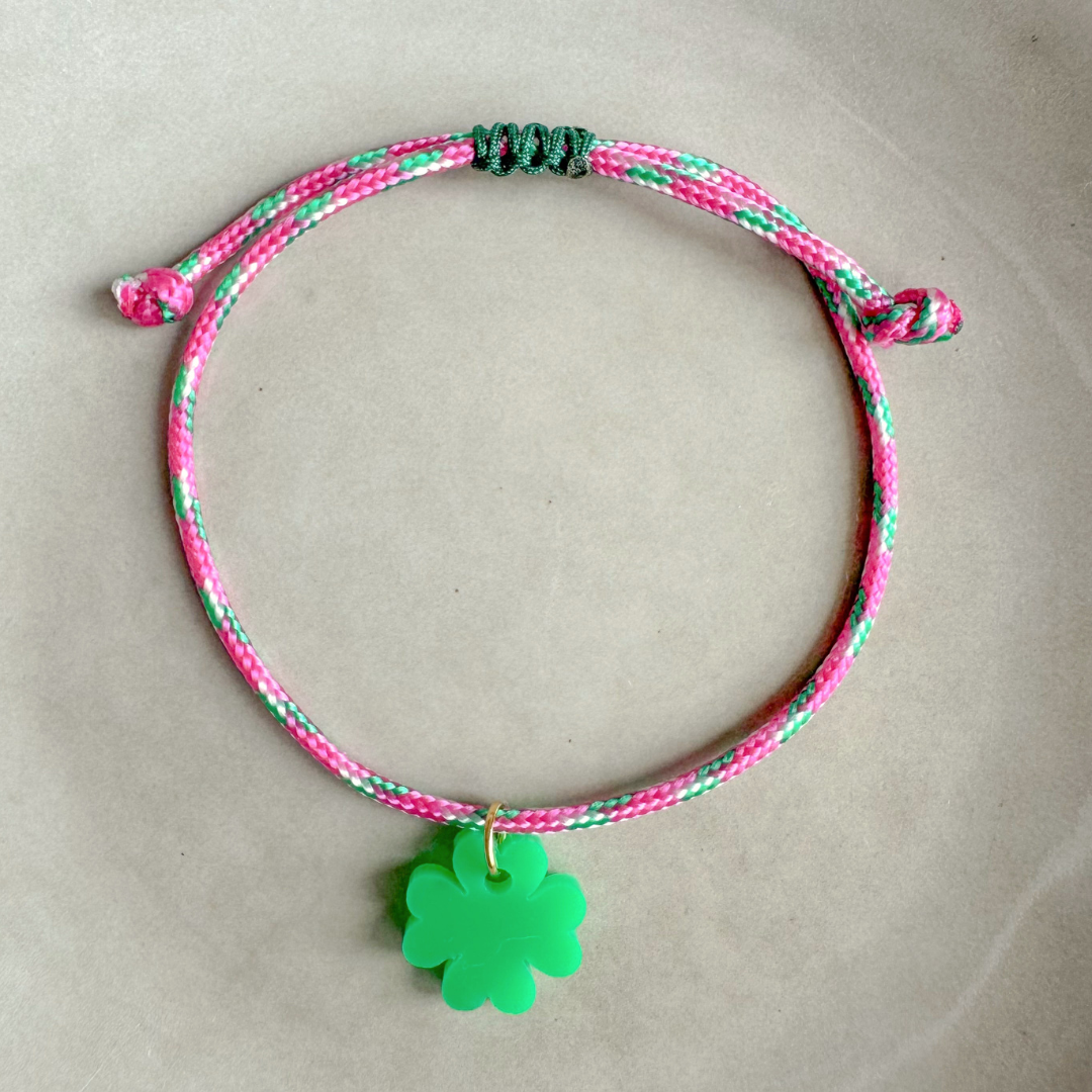 Armband Lume Charms | Kleeblatt Grün