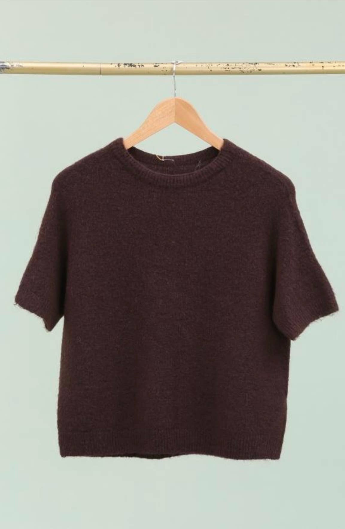 PULLOVER AUS ALPAKA REF 1012: PERSIMMON