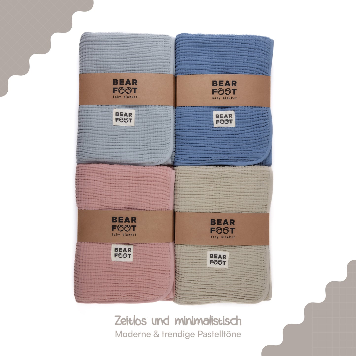 Babydecke Musselin - creme