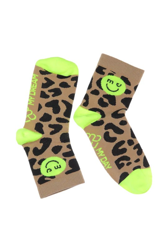Socken 'Neon Leo'