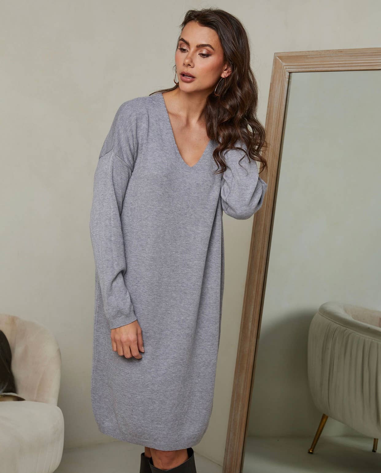Strickkleid REF. 6111: Marineblau
