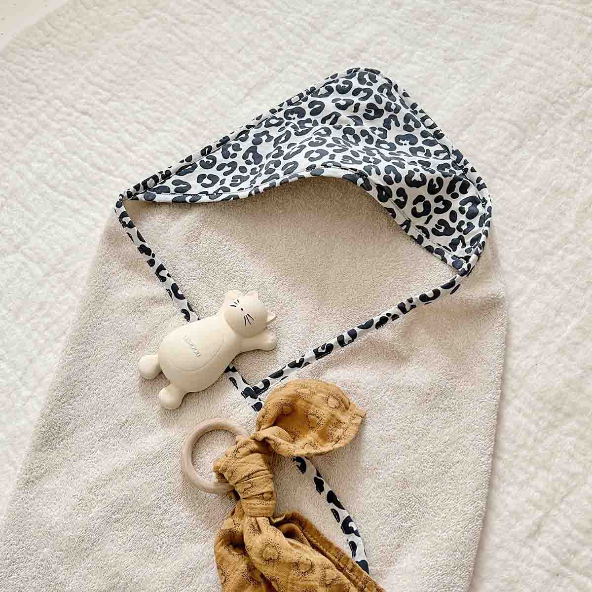 COLETTE GRAOU GREIGE BADECAPE: GRAOU / 80*80 cm