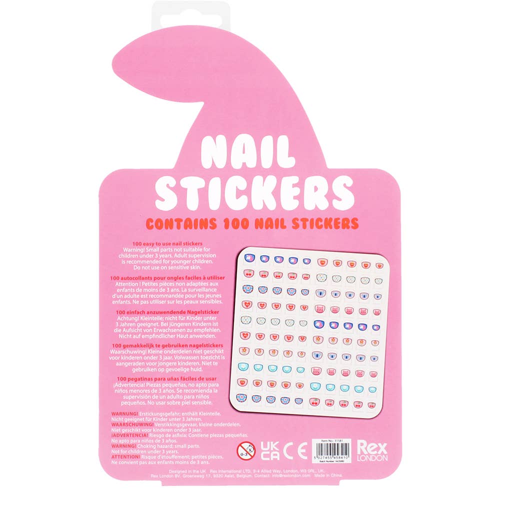 Nagelsticker für Kinder (Packung mit 100) - Kirsche