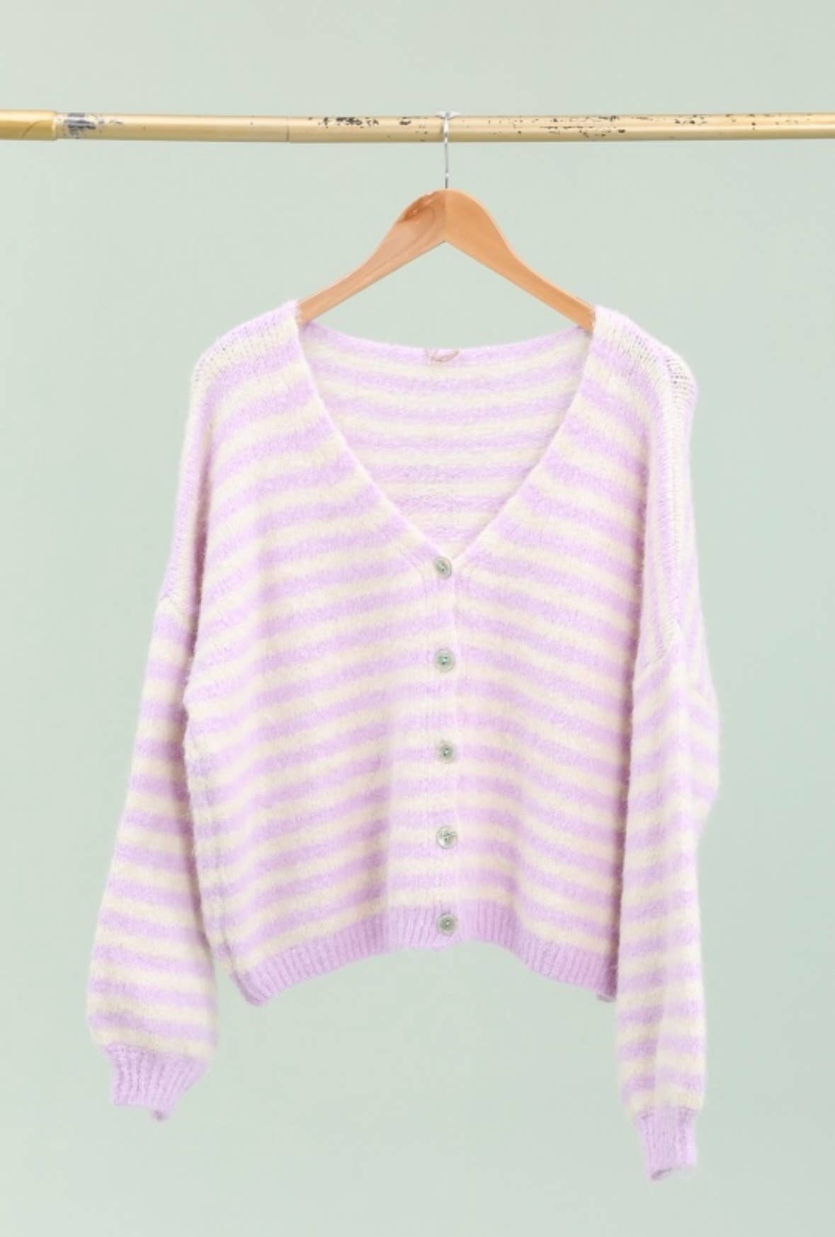 Gestreifte Weste REF. 51062: Fuchsia