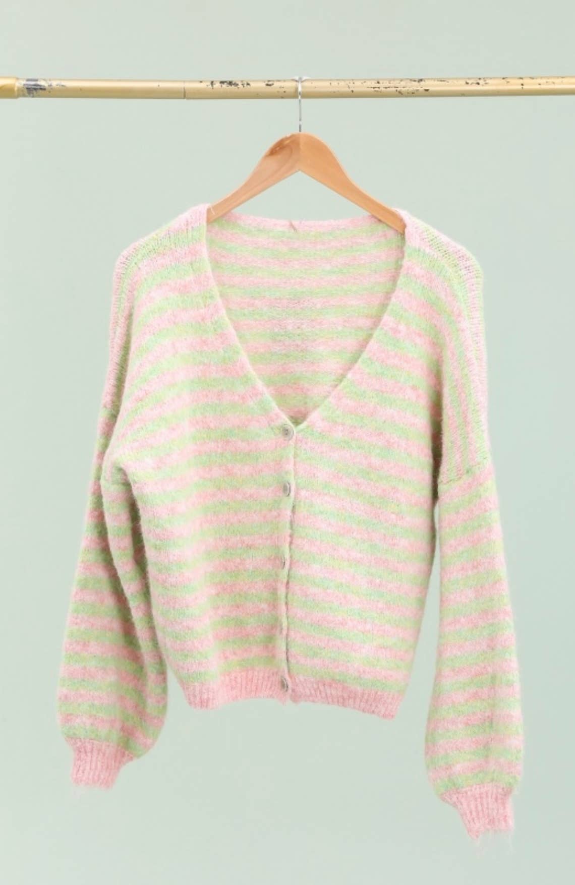 Gestreifte Weste REF. 51062: Fuchsia
