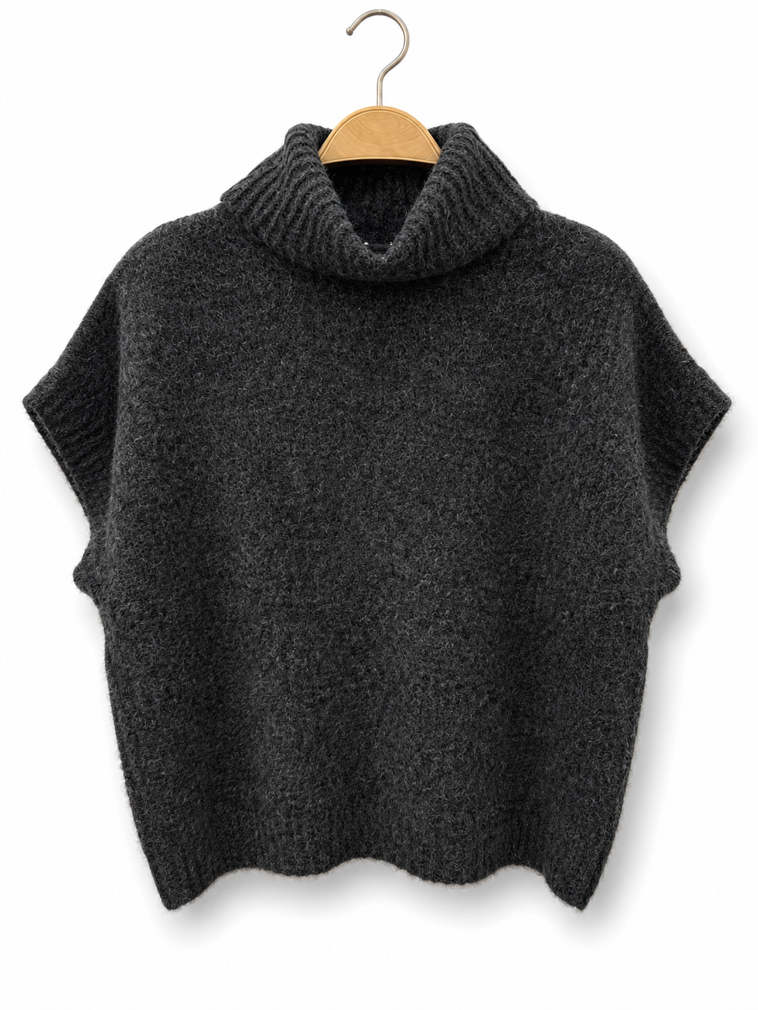 Ärmelloser Premium-Strickpullover – AP213: Braun / Standardmäßig / Eine Größe