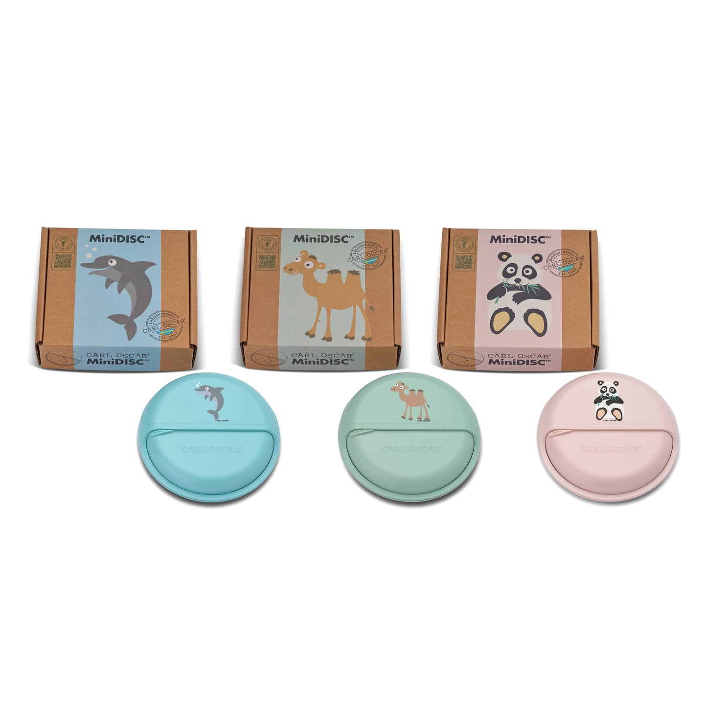 MiniDisc™ Tiere in verschiedenen Farben