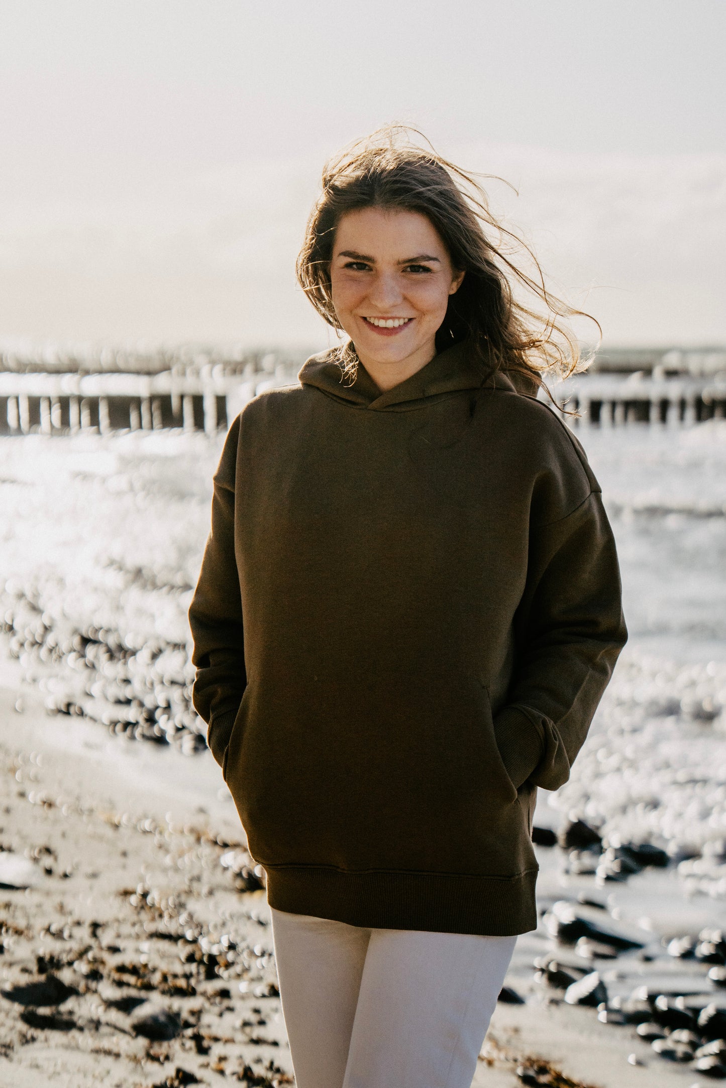 Schweriner Schloss Hoodie Goldbraun
