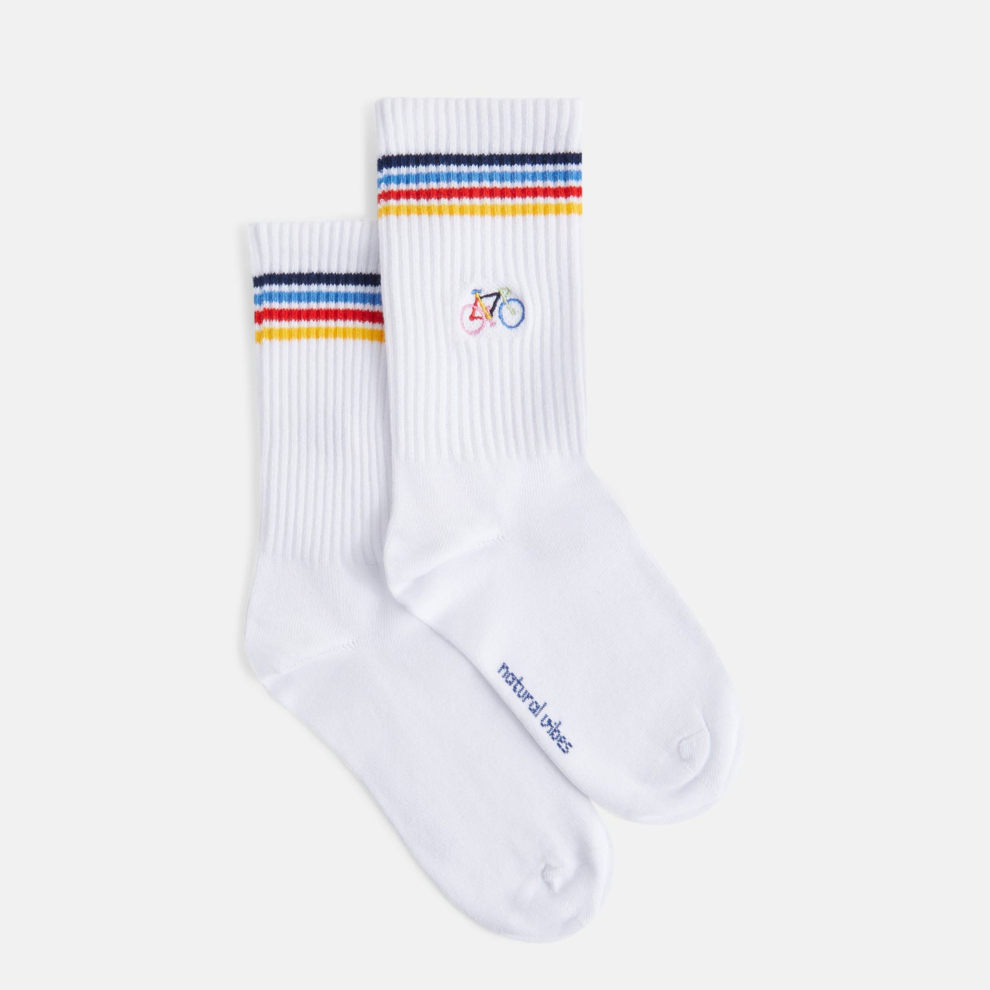 Bio-Socken Geschenkset Fahrrad - 2er Pack Tennissocken: 36/40