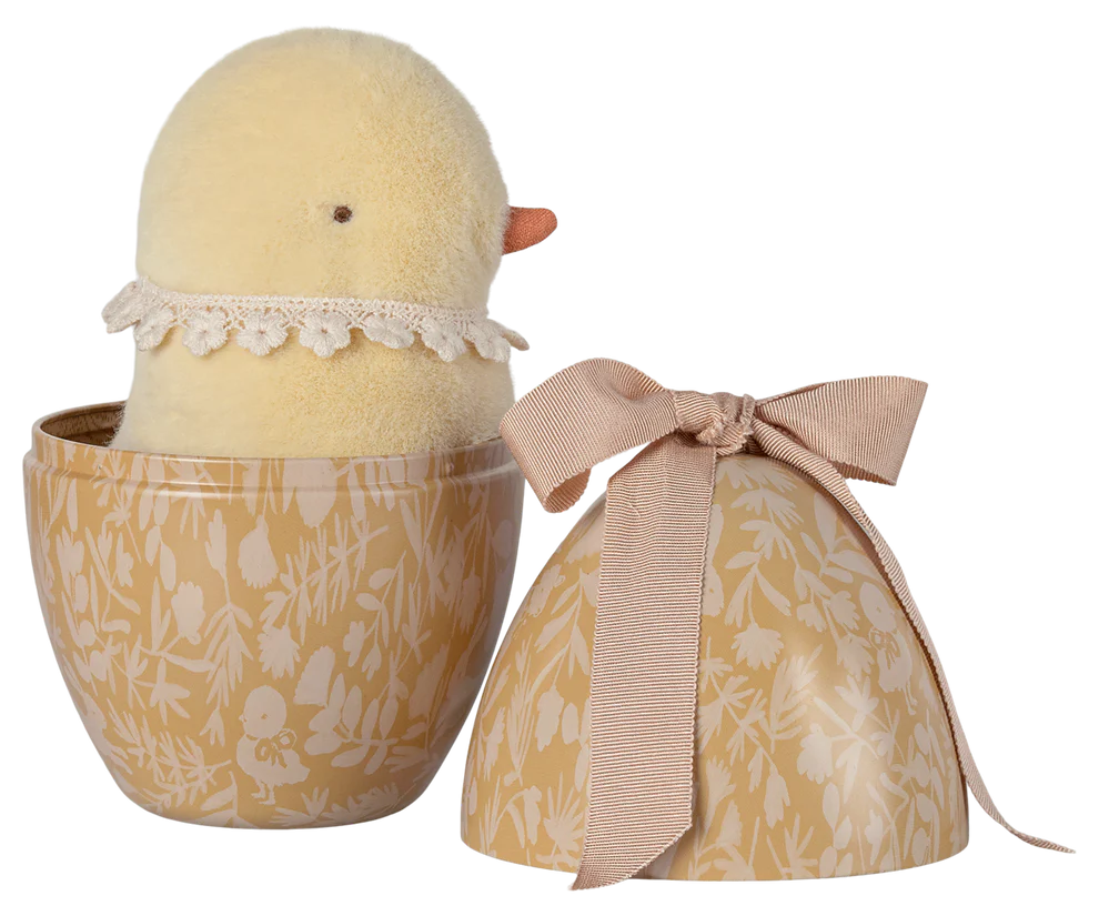 Maileg Baby Bunny - Light Blue Check