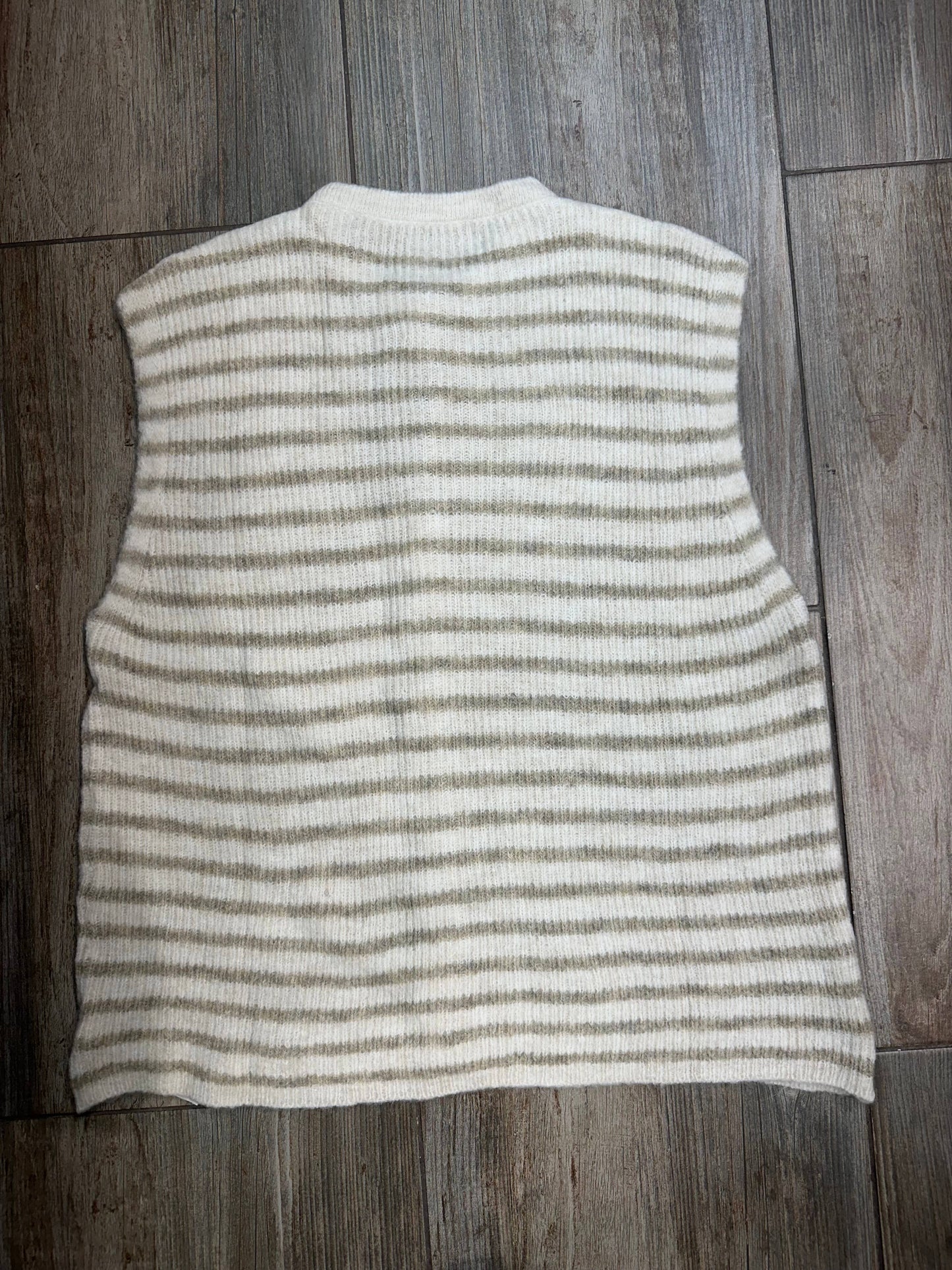 Gestreifte ärmellose Weste REF. 21312: Beige