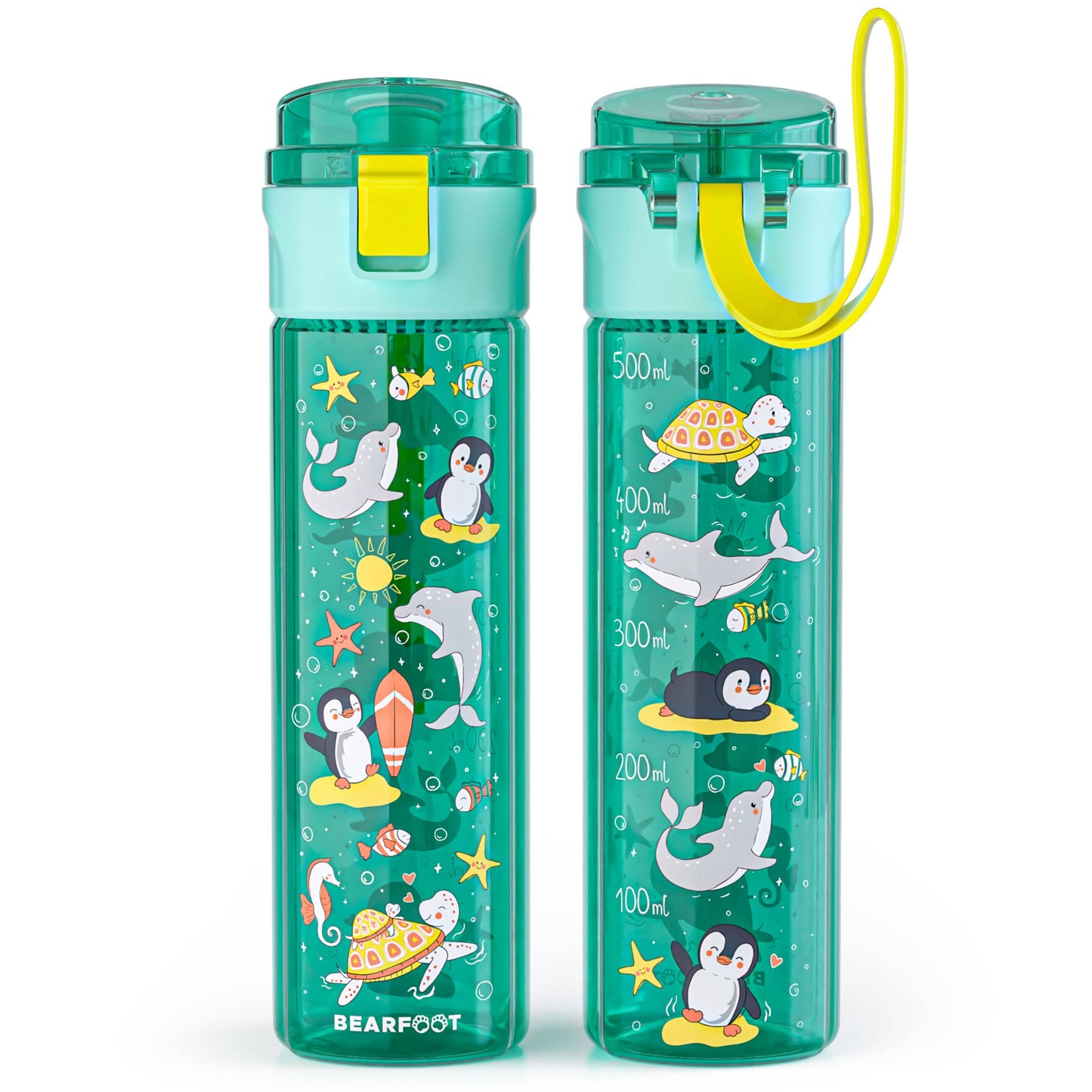 Trinkflasche Kinder, 500ml, leicht - Ozean-mint