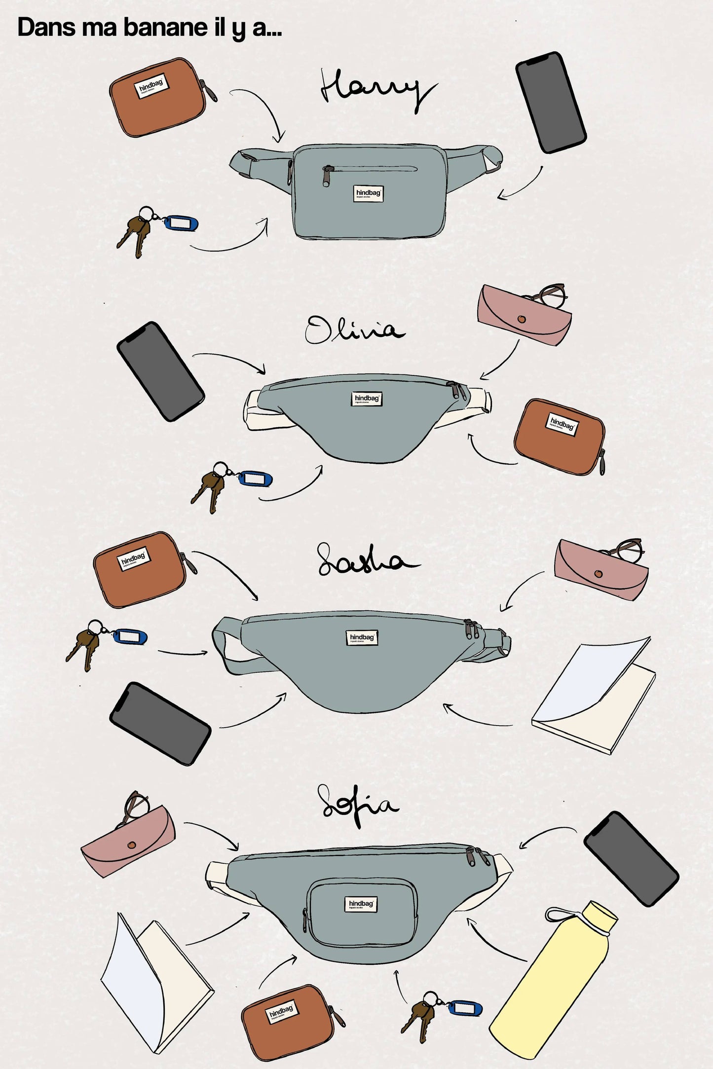 Sasha Gürteltasche in Pflaume