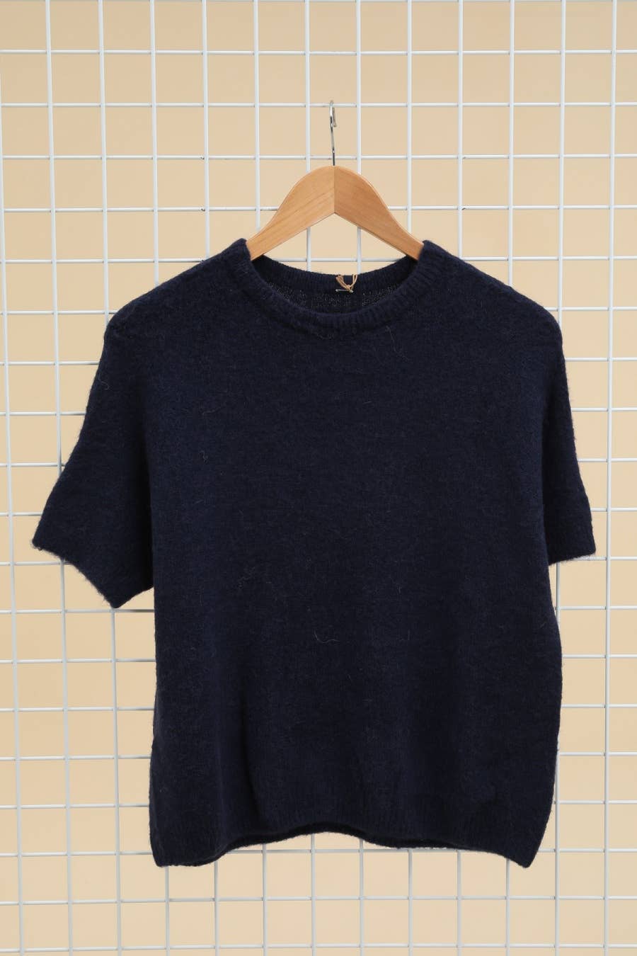 Alpaka-Pullover mit 3/4-Ärmeln, Ref 1012: Schwarz
