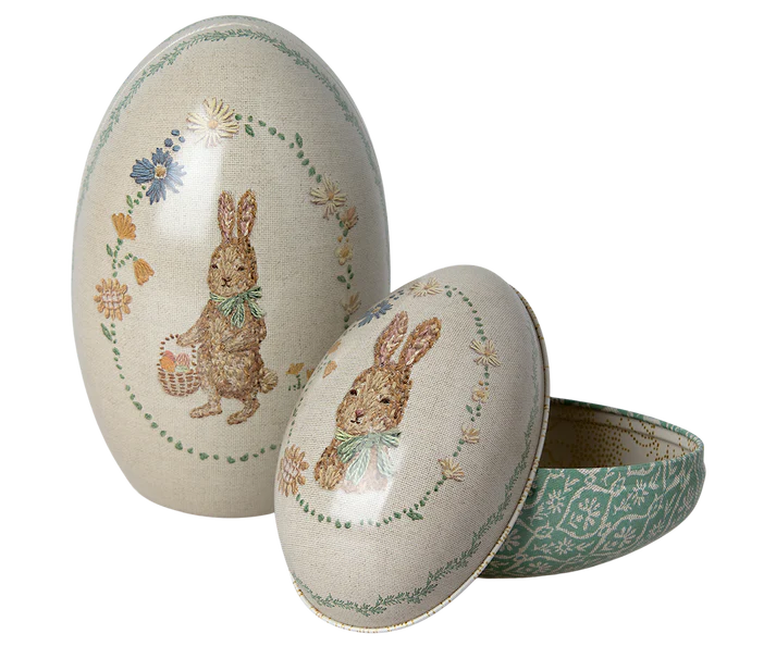 Maileg Baby Bunny - Light Blue Check