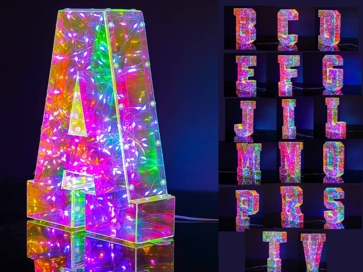 LED-Lampen in Buchstabenform