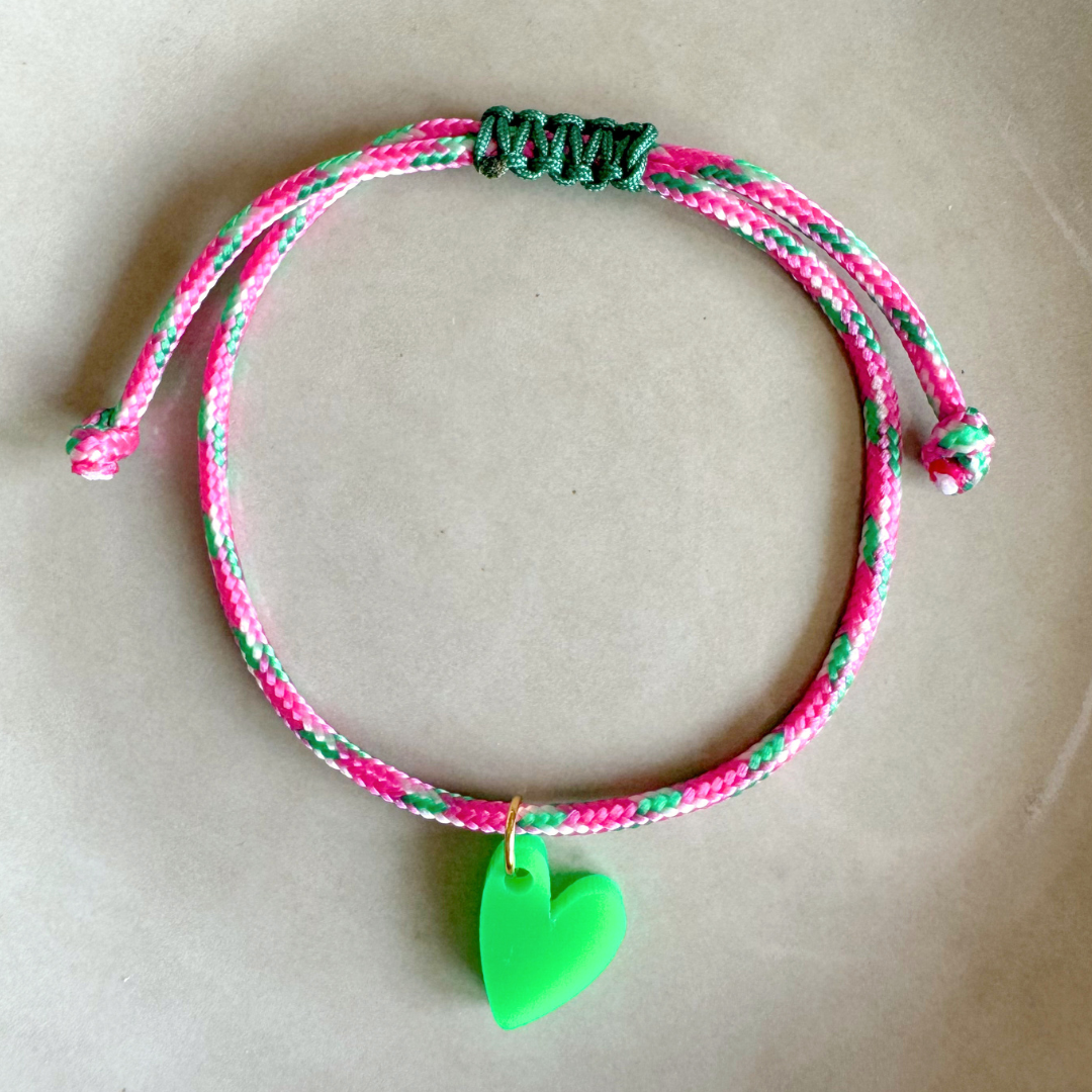 Armband Lume Charms | Herz Grün