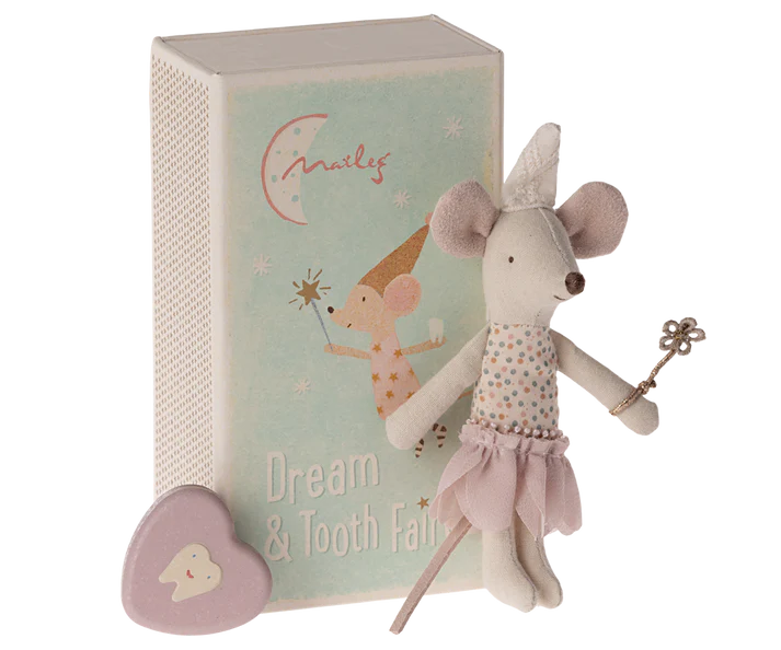 Maileg Baby Bunny - Light Blue Check