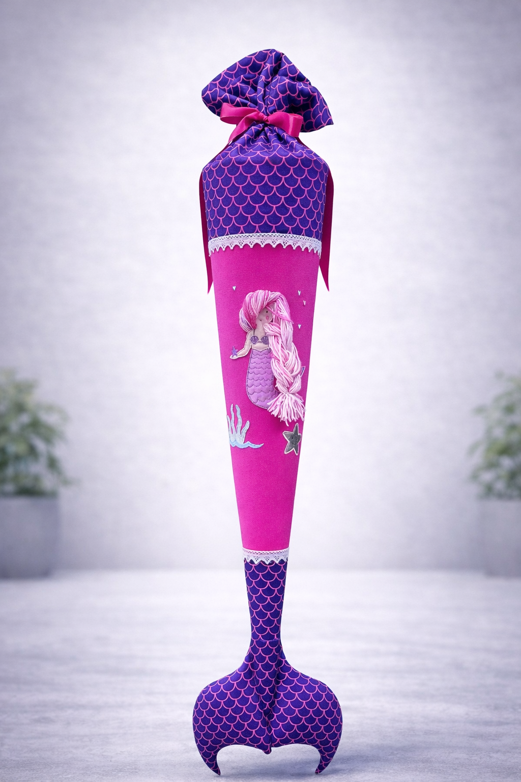 SCHOOL BAG "HUMMINGBIRD" LARGE WITH CARDBOARD CONE