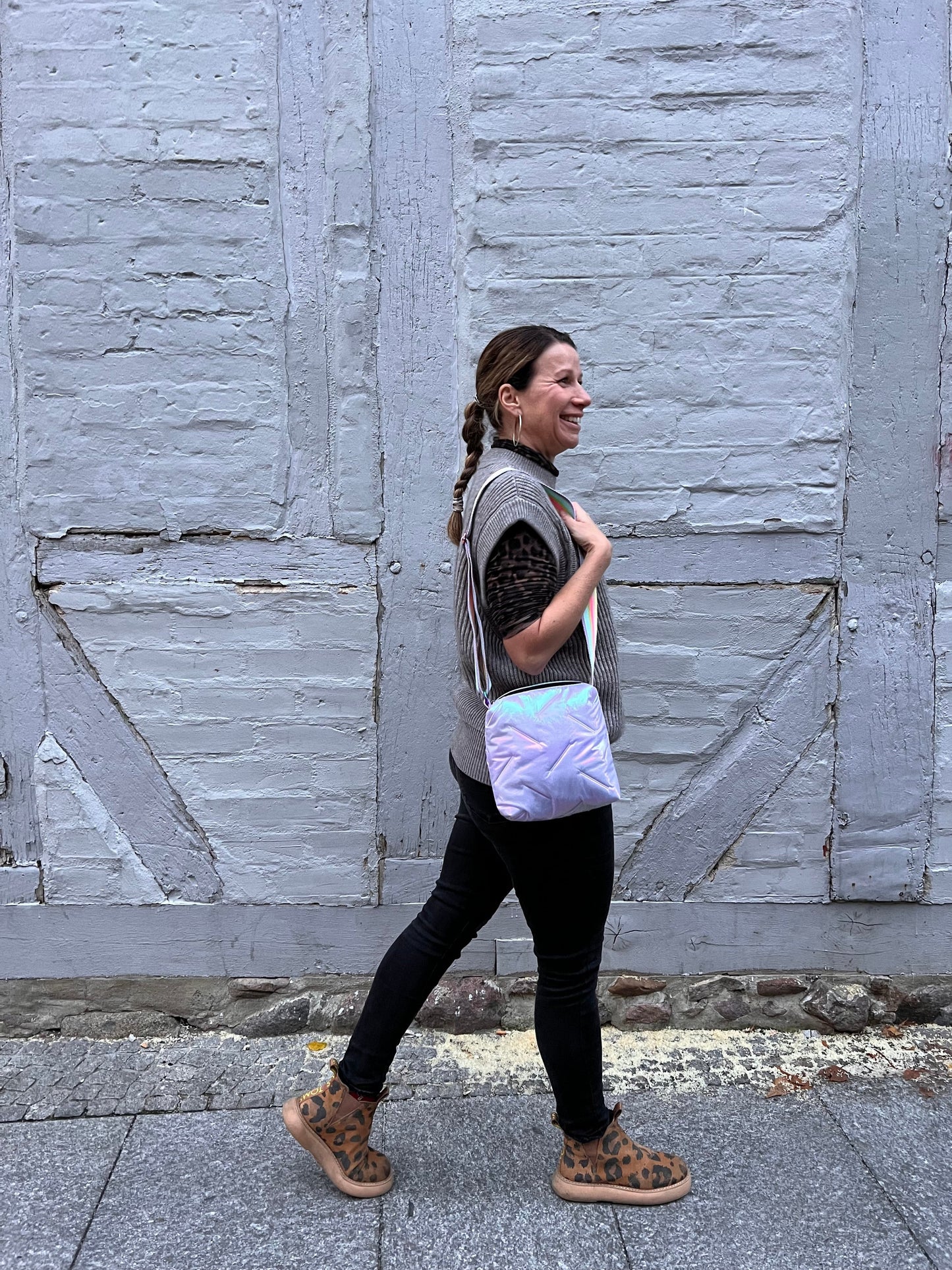 statement clutch made of velvet
