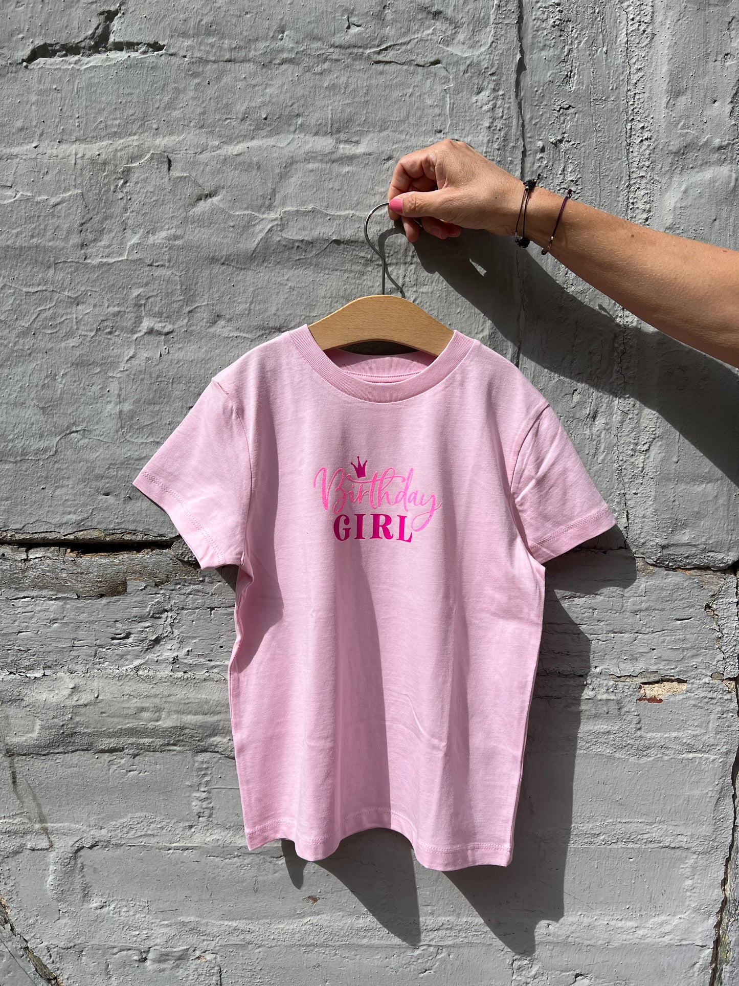 Geburtstags T-Shirt 'Birthday Girl rosa'