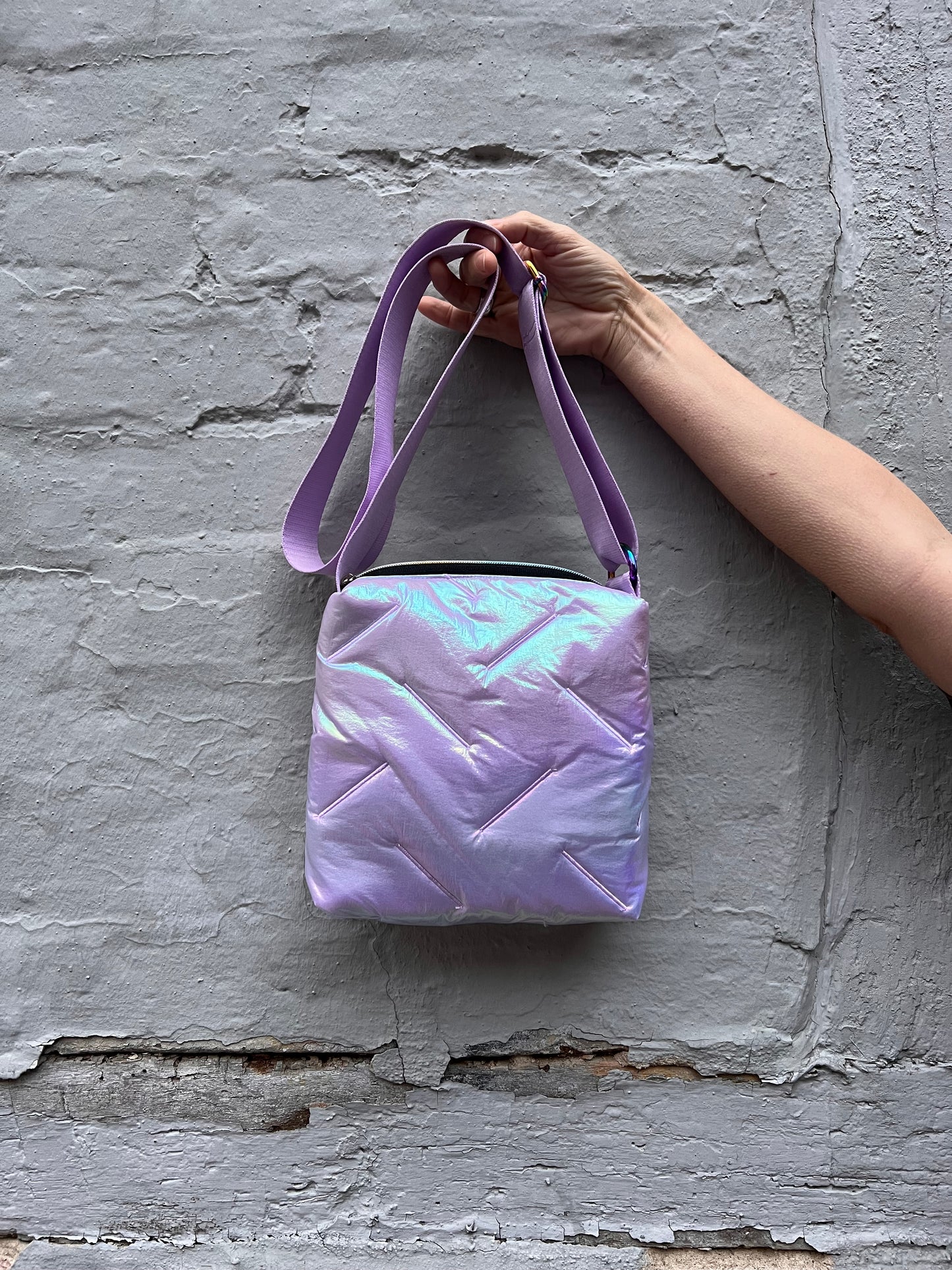 statement clutch made of velvet