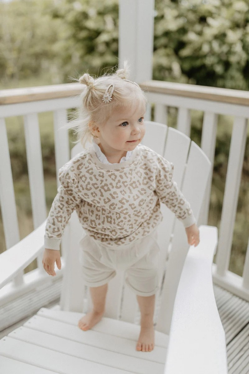 Oversized Sweater Kids 'Leo Print'