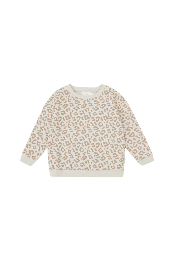 Oversized Sweater Kids 'Leo Print'