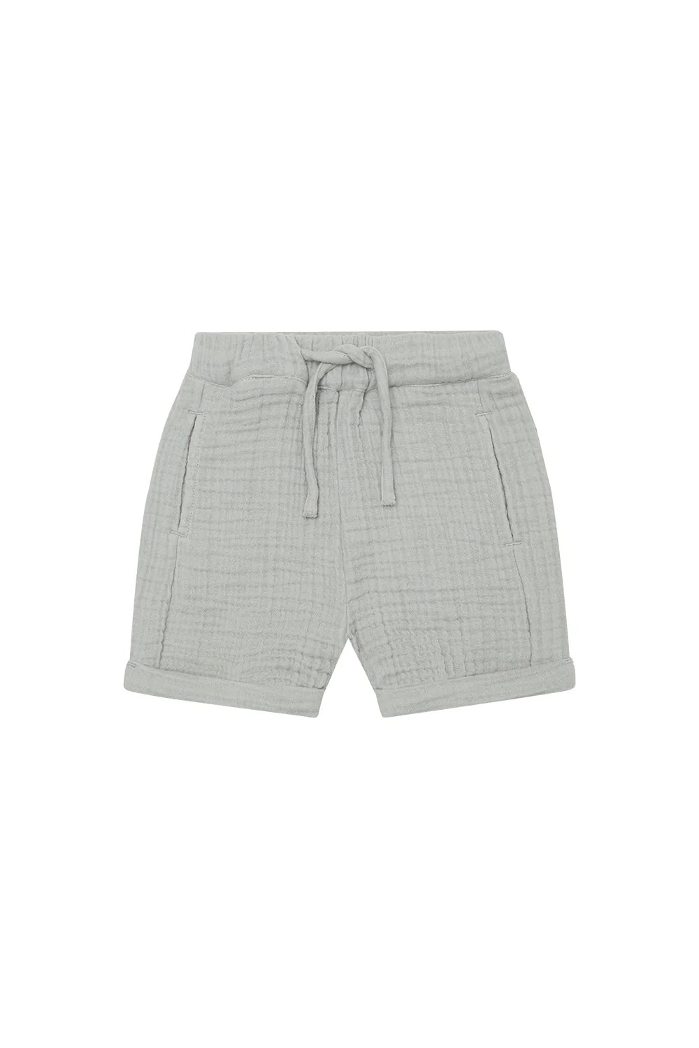 Musselin Shorts 'Soft Grün'