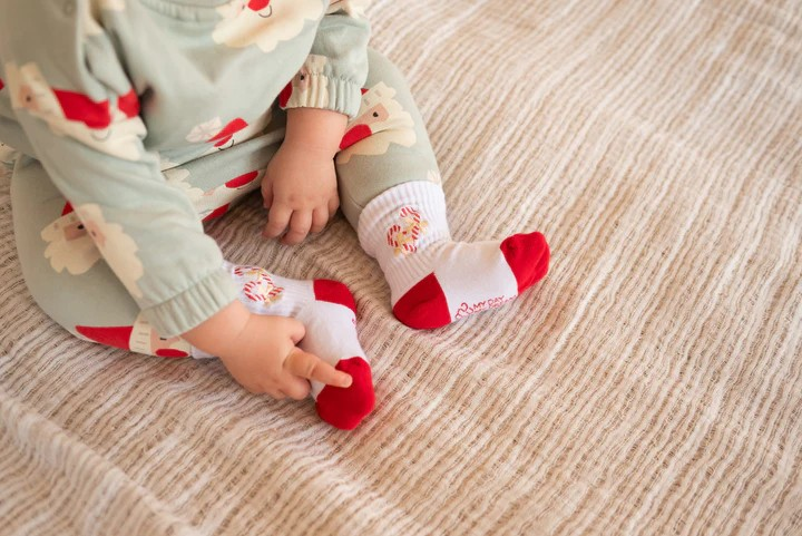 Christmas socks candy canes