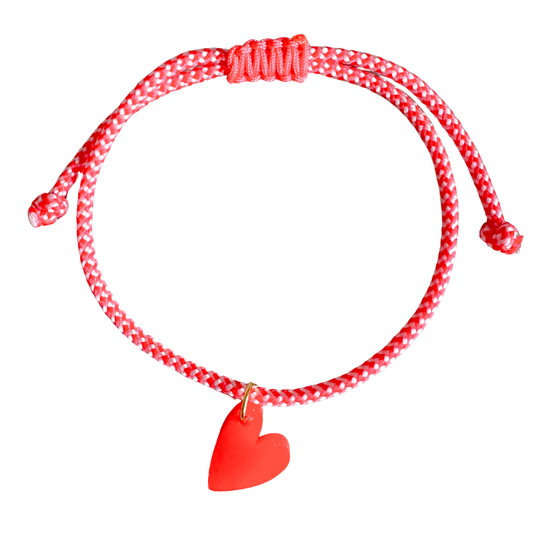 Armband Lume Charms | Herz Rot