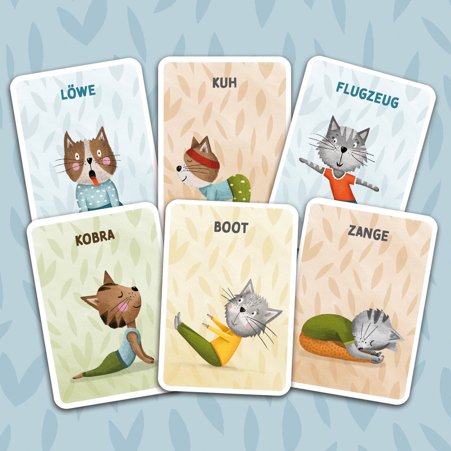 Kinderyoga Karten mit Katzen "Katzenyoga"