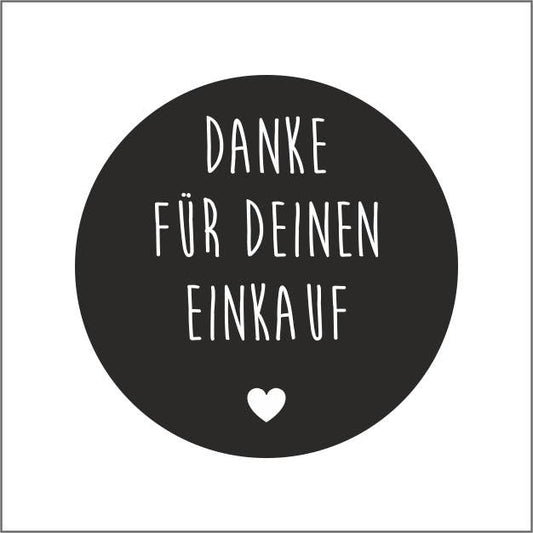Etiketten - Danke Für Deinen Einkauf - 250 Stück