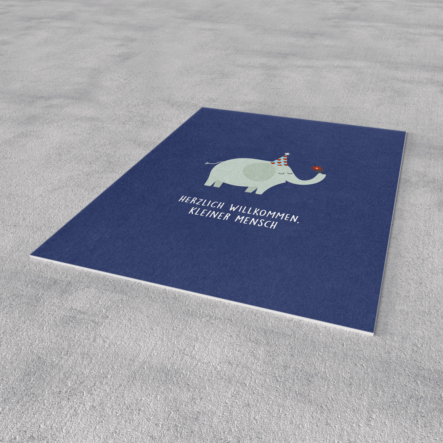 Postkarte - Elefant zur Geburt - Nr. 90