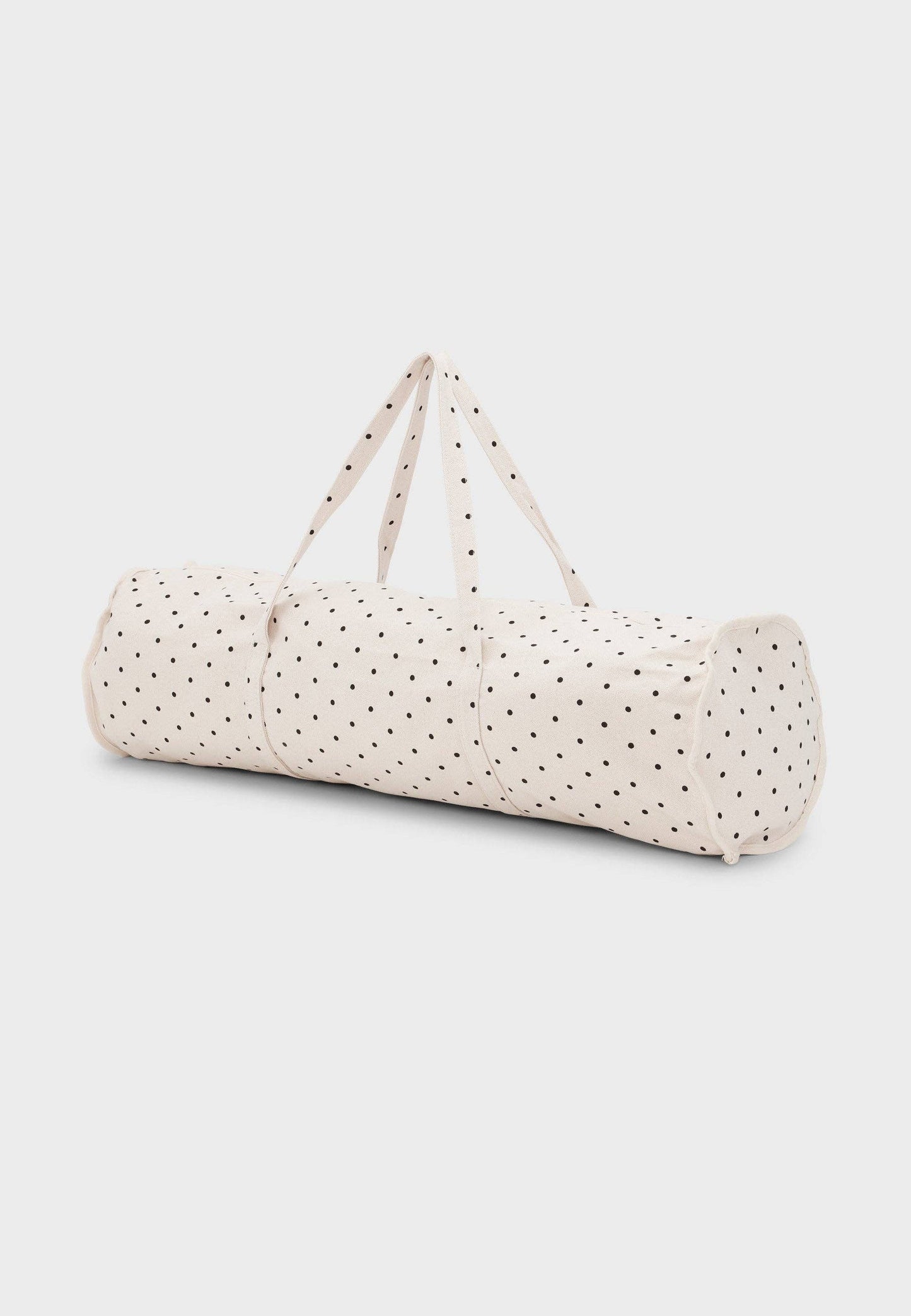 Yoga-Matten-Tasche mit Punkten – Ecru/Schwarze Punkte