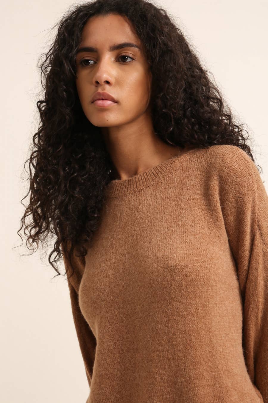 PULLOVER AUS ALPAKA REF 8004: Schwarz