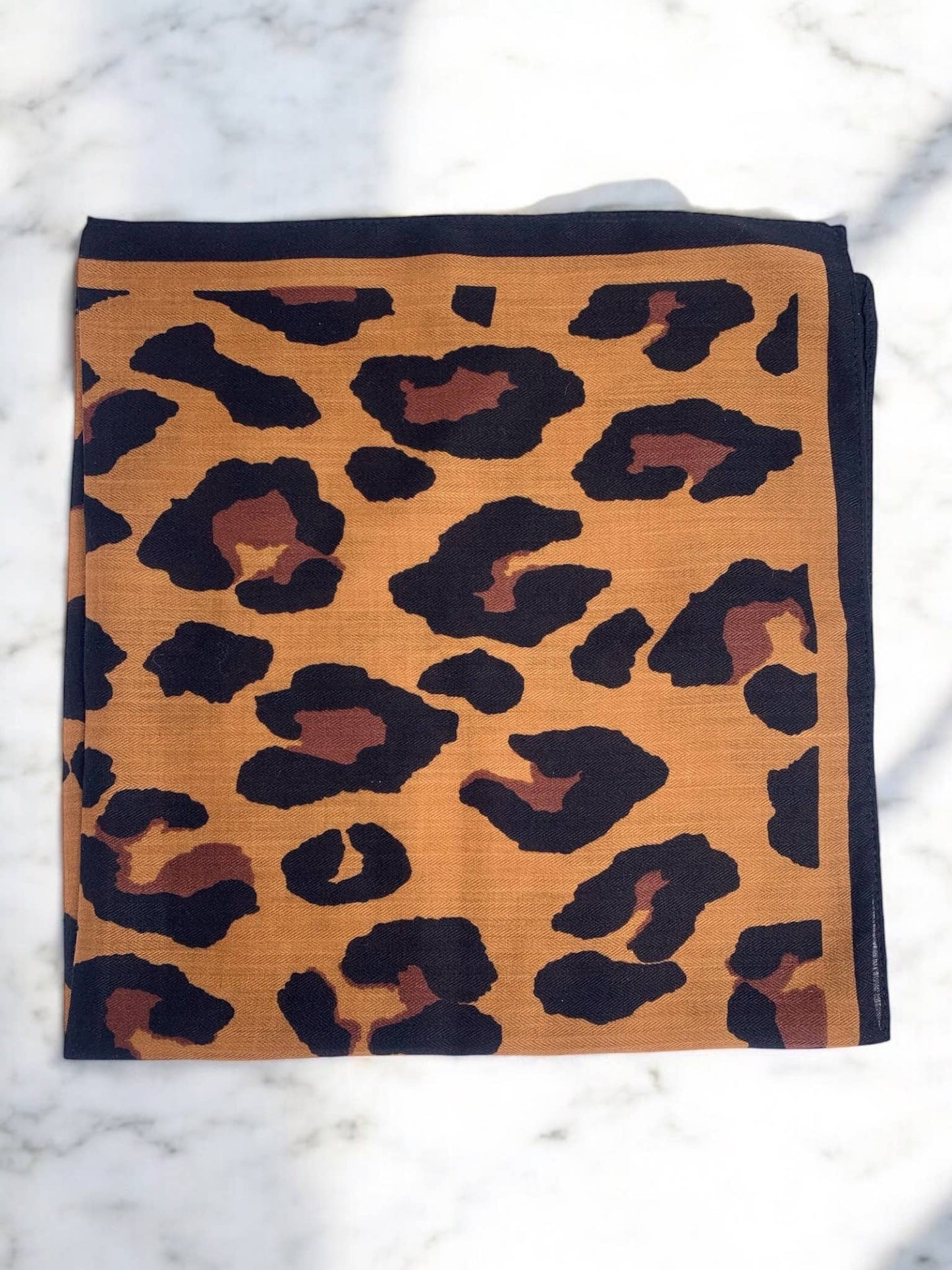 Leoprint Quadrat-Schal FL07: Kamel
