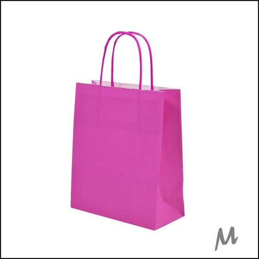 Papiertüte (S) – Pink / Rosa - 100Stk: 100 Teile