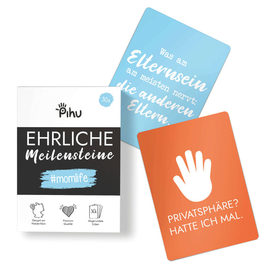 Ehrliche Meilensteine Momlife - Witzige Meilensteinkarten