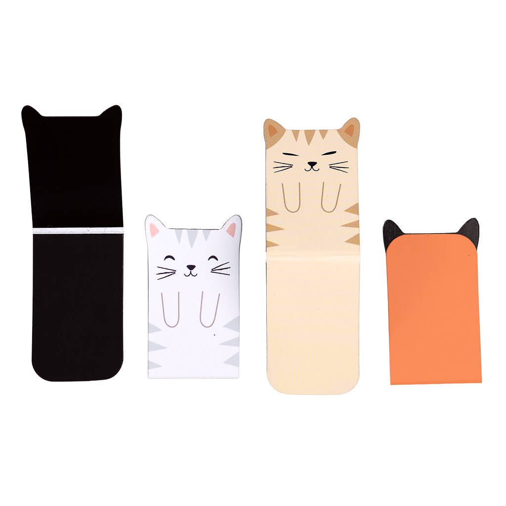 Magnetische Katzen-Lesezeichen (4er-Set)