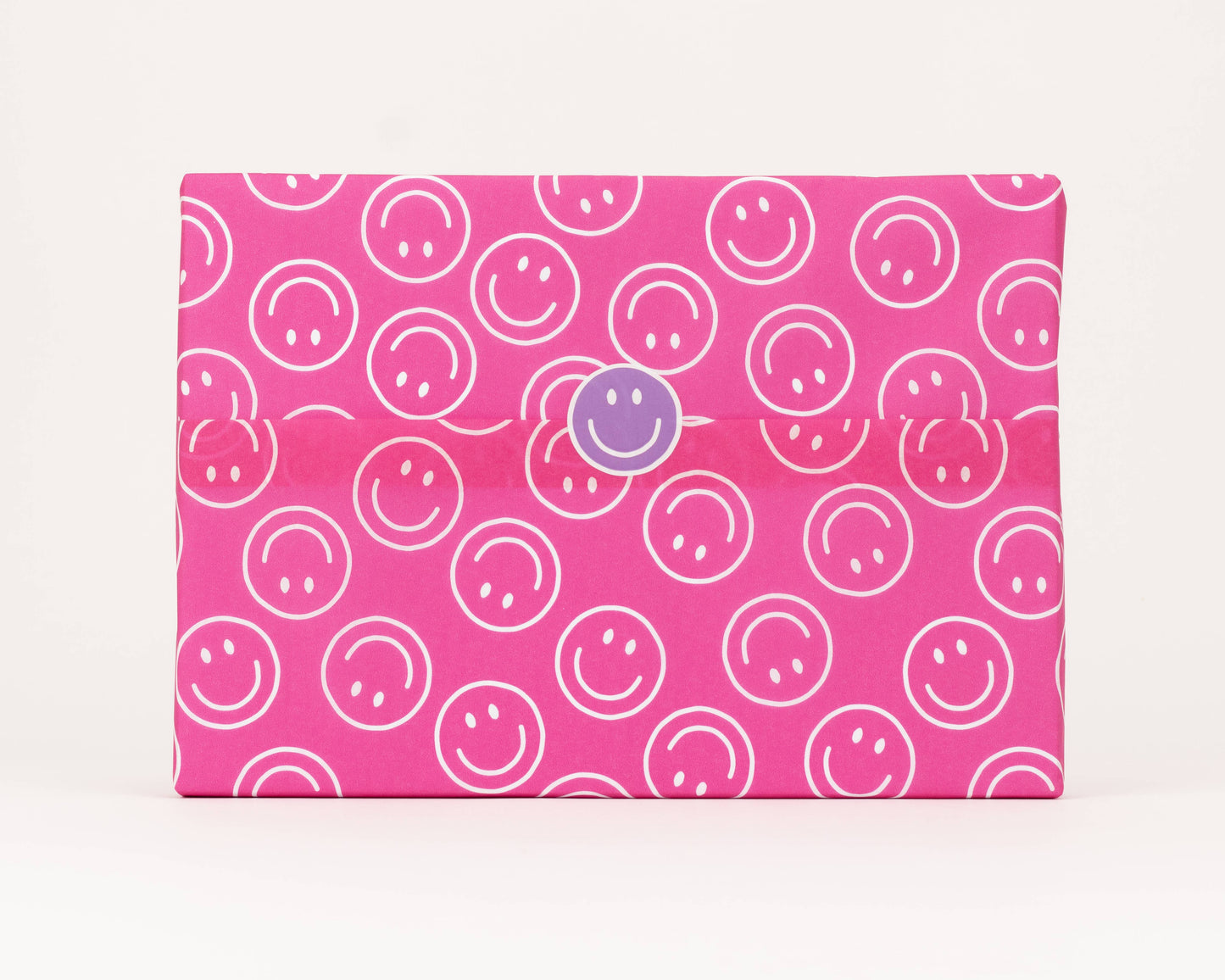Seidenpapier auf Rolle, 200m: Smiley Pink / 30cm - 200m