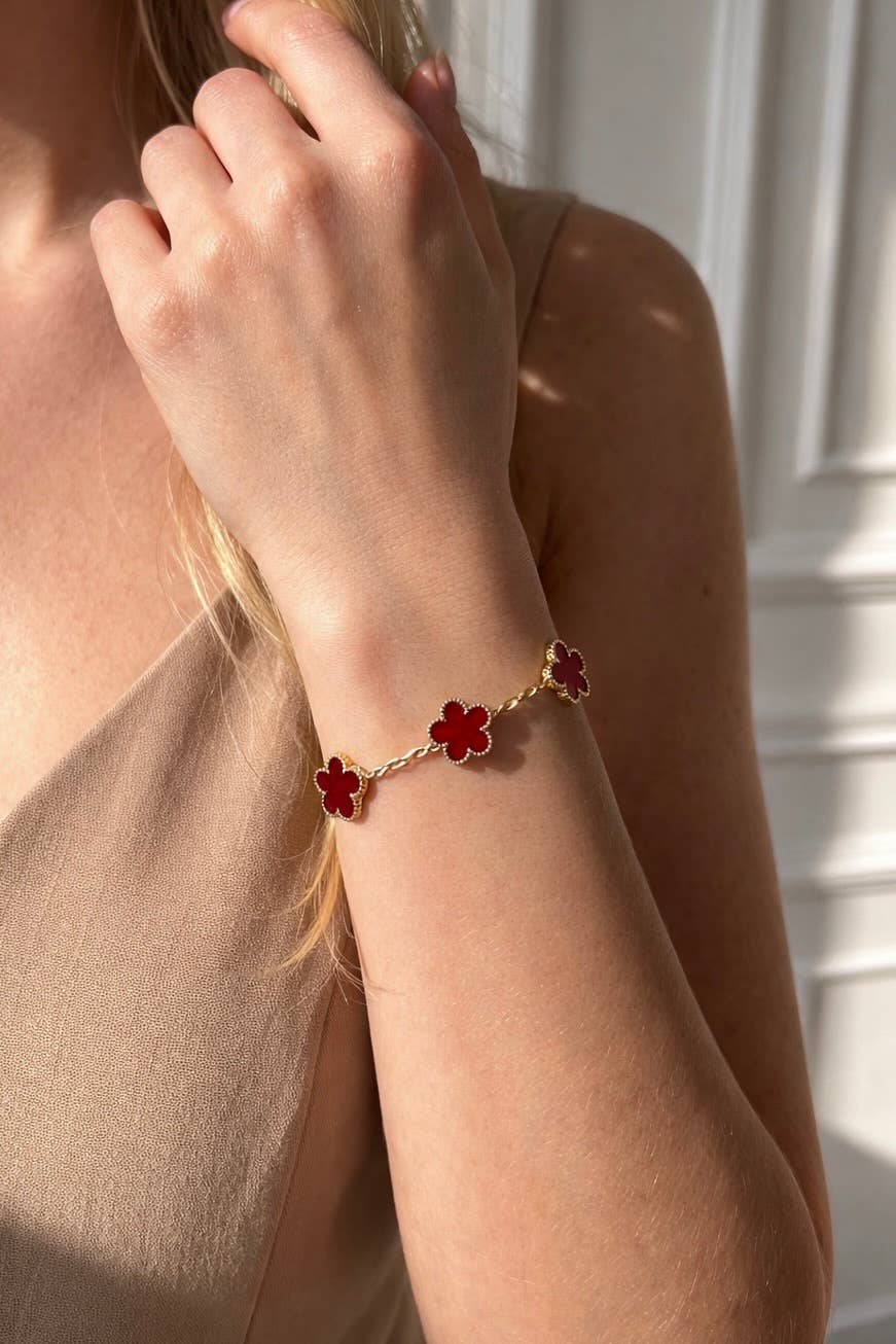 Armband aus Edelstahl 324AQ001: Blanc/Or / 100% Acier inoxydable