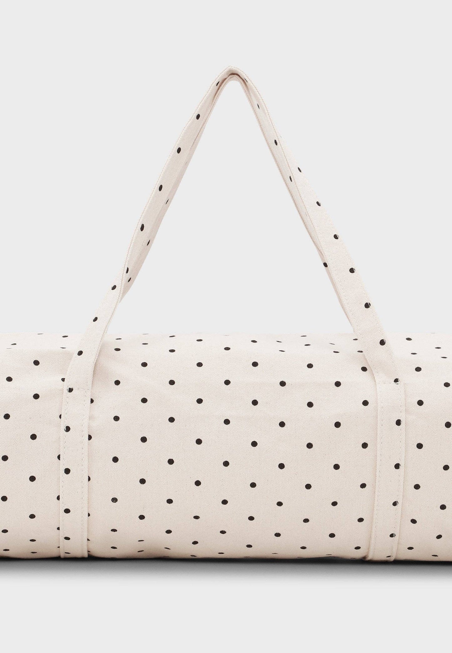 Yoga-Matten-Tasche mit Punkten – Ecru/Schwarze Punkte