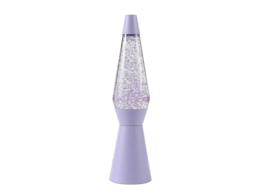 Spaceship Glitter Lampe Pastellviolett